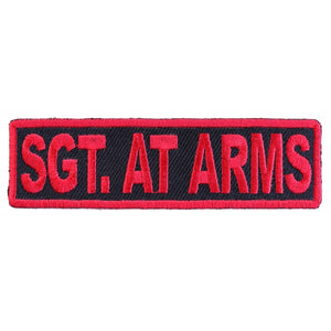 Sgt At Arms Patch Red - 3.5x1 inch P3188