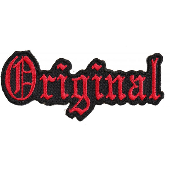 Original Patch In Red - 3.5x1.5 inch P3257