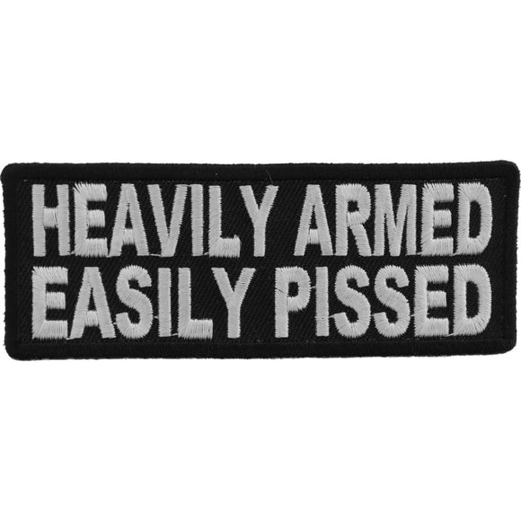 Heavily Armed Easily Pissed Patch - 4x1.5 in P3397