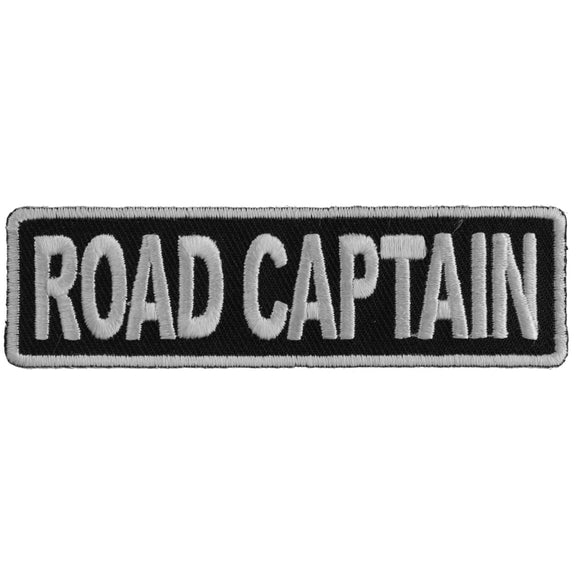 Road Captain Patch 3.5 Inch White - 3.5x1 inch P3710