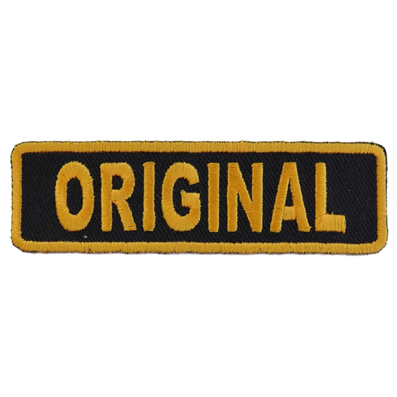 Original Patch In Yellow - 3.5x1 inch P3991