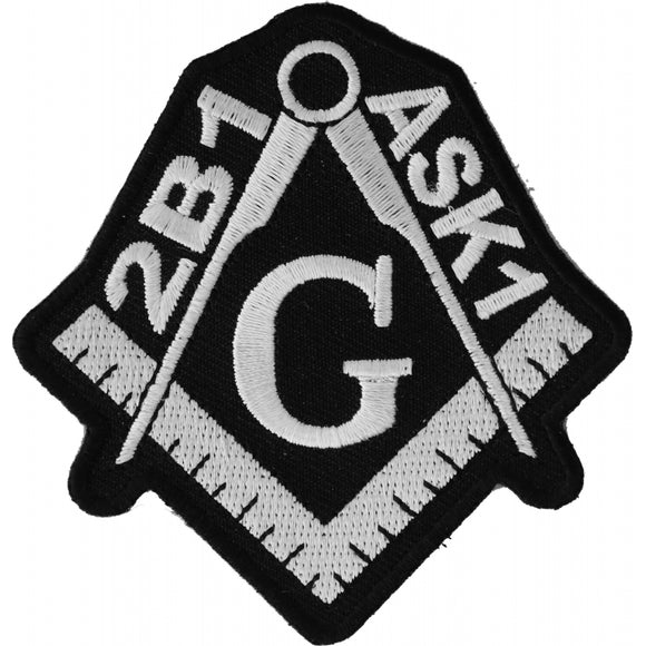 2B1 ASK1 Mason Symbol Patch - 3x3 inch P4091